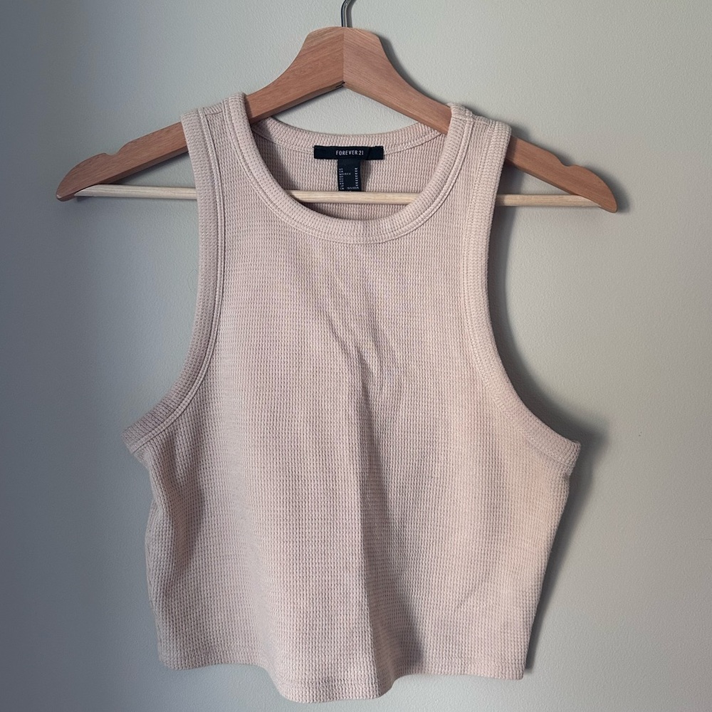 Halter cropped tank